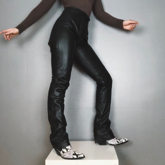 Wilsons Maxima Black Leather Pants 